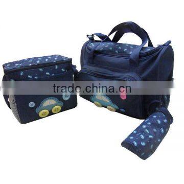 blue mummy bag/diaper bag cases for small order qty acception