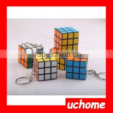 UCHOME Wholesale PVC And Metal Small Puzzle Magic Cube Keychain photo-6