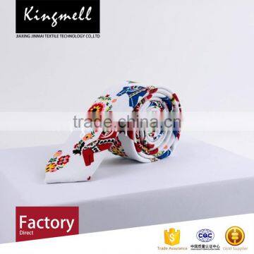 Custom New Fashion Digital Printed Cotton Linen School Tie photo-2