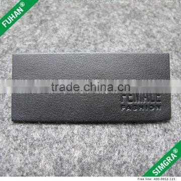 Faux Double Layer Leather Patch With Embossed Logo photo-5