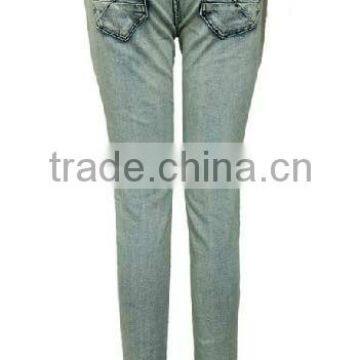 Fashionable Narrow Leg Women's Sexy Slim Fit Jean Cotton Pants photo-2