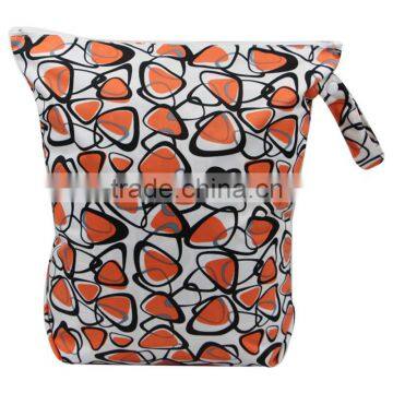 Printed cloth diaper bag custom wet bag factory reusable wet bag