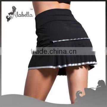 Polyester/spandex Black Gym Skirt Flip Skirt photo-2