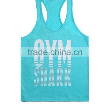 Mens' muscle stringer gym vest bodybuilding clothing and fitness men undershirt Mens Y back tank tops