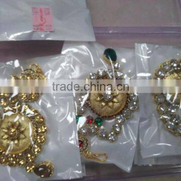 JHOOMAR JHUMAR Side Passa TIKA KUNDAN POLKI Hair Accessory photo-2