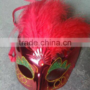 feathered venetian party mask for sale