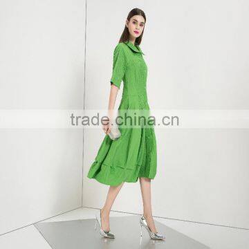 Guangzhou Supplier Customized High-end Muslim Long Sleeve Maxi Dress Aqua Green Evening Dress 2016 photo-5