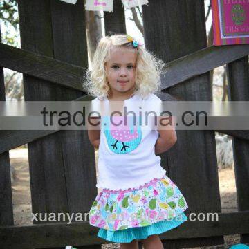 Newest design western style wholesale children's boutique clothing Sets