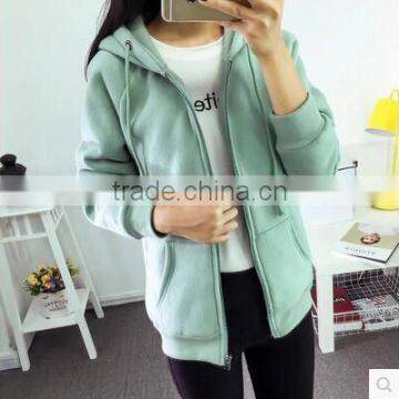 Fleece the Spring and Autumn Period and the Han Edition Loose Woman Thin Cardigan bf Leisure Joker Zipper 2017 New Tide Sport photo-4