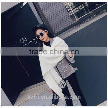 2016 Winter Cashmere Scarf Brand Men Scarves Wool Warm Shawls Cotton Designer Tassel Women Wraps photo-6