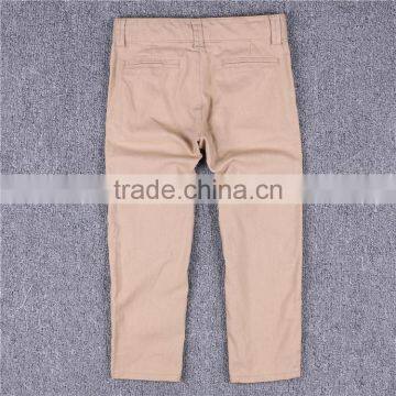 Best Selling Custom Quality Classic Casual Boys 100%cotton Woven Pants
