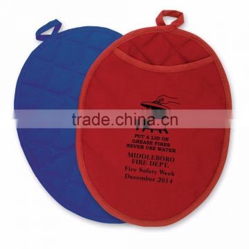 Therma-Grip Oval Oven Mitt/Pot Holder - oval oven mitt can also function as a pot holder and comes with your logo