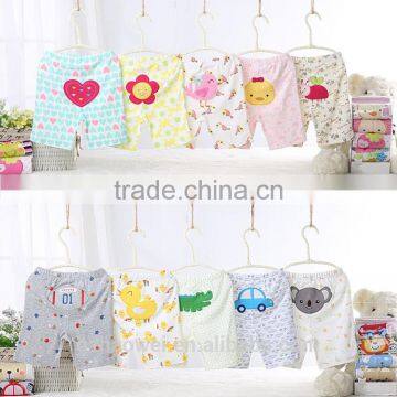 Wholesale cute cartoon pants and trousers,newborn baby pants,soft short baby pants baby clothes
