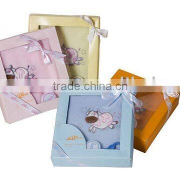 baby fleece blanket/embroidered fleece blanket