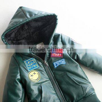 Wholesale Nylon Soft With Full Zipper Kids Boys Jacket With a Hood photo-4