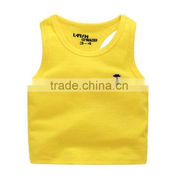 Wholesale Summer Sleeveless Cotton Boys Casual Children Tops photo-4