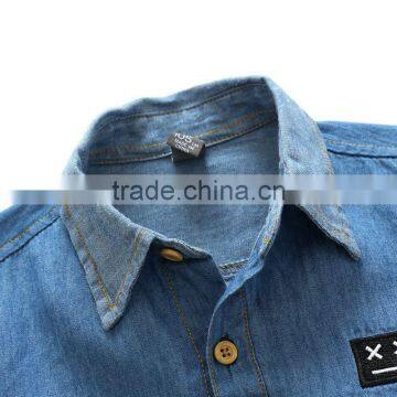 2017 Fashion Long Sleeve Shirt Kids Top Sale Denim Shirt Boy photo-6