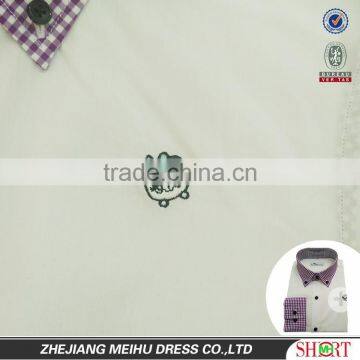 2016 Cute Design Custom Contrast Color Embroidered Boy Shirt , Kid Shirt photo-3