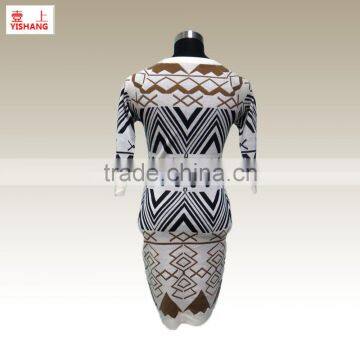 Picture Jacquard 100%Acrylic Symmetry Picture Fashion Sweater for Lady photo-2
