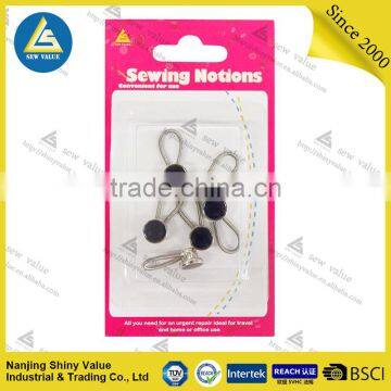 10mm diameter professional metal shirt extenders with spring in different colors crystal studded