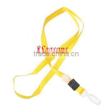 Yellow Terylene ID Card Neck Strap Lanyard 43cm