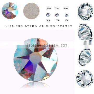 ss16 ss20 8 big cuts and 8 small cuts crystal rhinestone ab flatback rhinestone