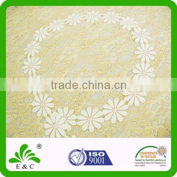 Decorative floral embroidery lace applique for neck design