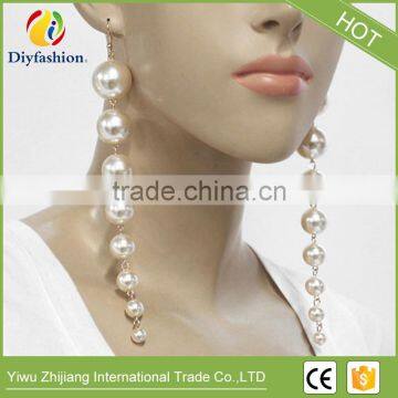 Hot Sell Long 8 Pearl Tassel Ear Hook for Women photo-4