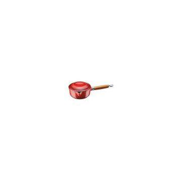 Cast Iron Sauce Pan With Wooden Handle