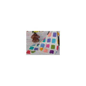 Multi - Colors Square Handmade Crochet Blankets , Handmade Knitted Blankets