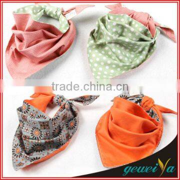 Printed Green Dot Baby Triangle Kerchief