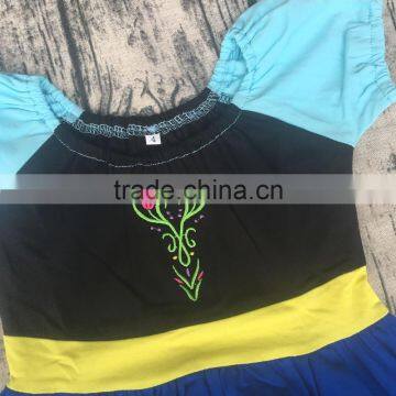 Baby Frozen Anna Cotton Dresss Girls Princess Playground Costume Boutique Fancy Kids Clothesdren Fancy Frozen Tops photo-6