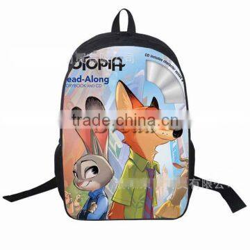 (Best Gift)New Movie Zootopia Fashion Schoolbag for Children Factory Direct Sale Wholesale Cartoon Kids Backpack photo-3