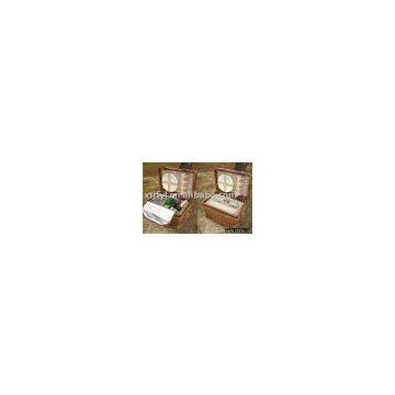 Picnic set, picnic basket, willow picnic basket, picnic hamper