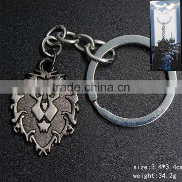 Cosplay Anime Lion Mark Pendant Game World Of Warcraft Anime Keychain