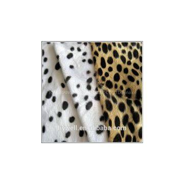 100% Polyester animal printed velboa for cushion