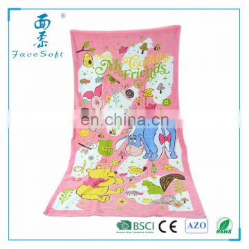 BSCI Audit towel supplier 70x140cm 100% cotton reactive printed beach towel with photo