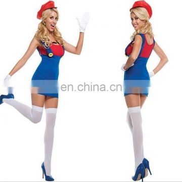 Halloween sexy women costume super mario costume cosplay costume AGC082