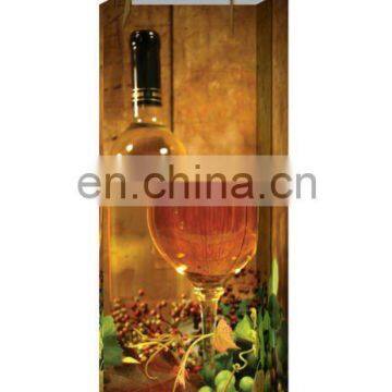 2012 Hot sale printed plastic wine packaging bag