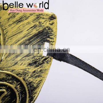 Hot Sale Gold Silver Color Venice Masks Copper-colored Half Face Eye Mask for Men photo-6