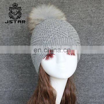 Wholesale Custom Pom Pom Knit Hat , China Manufacturer Women Knit Hat Wholesale