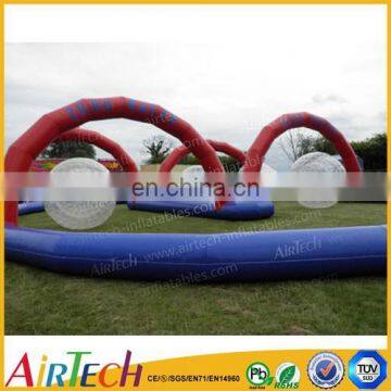 Popular inflatable zorb ball obstacle for park