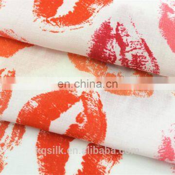 Digital Printing Lipstick Woven 100% Rayon Fabric/ Viscose Fabric/cotton Fabric photo-4