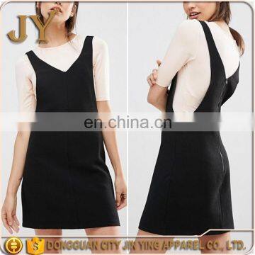 New Design Pinny Dress Dress for Young Girl V-neckline Dress China Wholesales Products