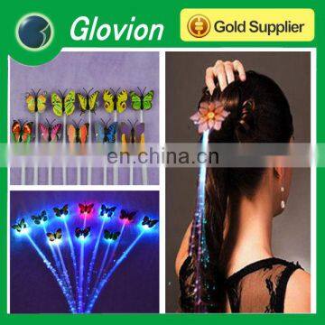 Hot sale glowing hair braid ,led flashing hair hoops flashing Braid for New Years Eve Party