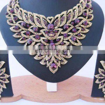 INDIAN DESIGNER AMERICAN DIAMOND JEWELLERY SET