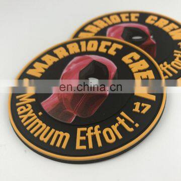 Custom Design 2D 3D PVC Patches/ Round Shape Custom Garment Rubber Patch With Logo photo-6