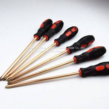 Non sparking screwdriver,beryllium bronze aluminum copper