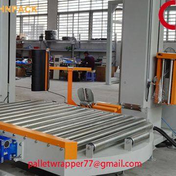 hennopack MS303 Полностью автоматическая встроенная электрическая поворотная платформенная машины для обмотки паллет пленкой
