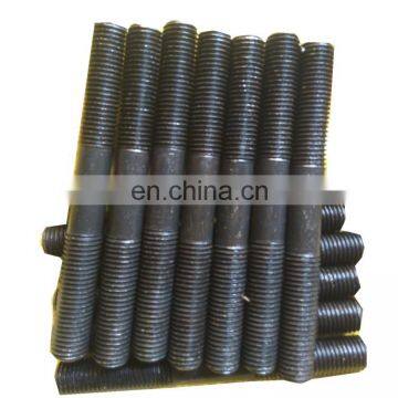 DIN 835 Carbon steel black oxide double end threaded stud